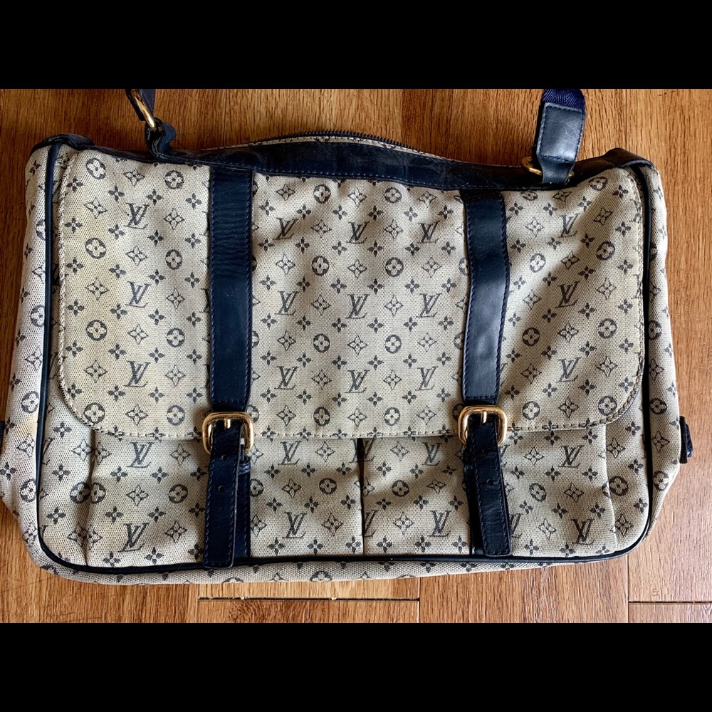 Louis Vuitton Navy diaper bag/messenger bag